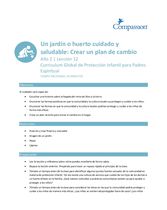 (Año 2) Lección 12: Un Jardín Cuidado y Saludable - Creación de un Plan de Cambio