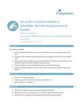 (Año 2) Lección 7: Un Jardín Cuidado y Saludable - Roles de Género en la Familia