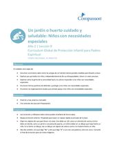 (Año 2) Lección 9: Un Jardín Cuidado y Saludable - Niños con Necesidades Especiales