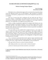 El relato de la infancia de Jesús
