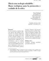 Hacia una teología saludable. Bases teológicas para la protección y cuidado de la niñez