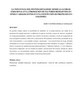 La influencia del pentecostalismo desde la sanidad emocional en la promoción de factores resilientes en niños y adolescentes en una institución de protección en Colombia