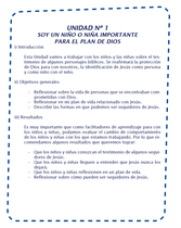 Plan de Estudios de Desarrollo del Niño (Años 6-7) (Mis Primeros Pasos en la Familia con Jesús - Unidad 1)