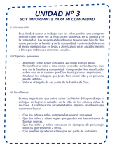 Plan de Estudios de Desarrollo del Niño (Años 6-7) (Mi Vida y Mis Amigos Seguimos a Jesús - Unidad 3)