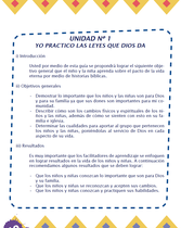 Plan de Estudios de Desarrollo del Niño (Años 8-9) (Yo Practico Mis Derechos - Unidad 1)