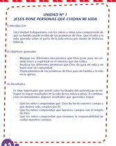 Plan de Estudios de Desarrollo del Niño (Años 7-8) (Dios Hace un Pacto Para Mi Vida – Unidad 1)