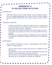 Plan de Estudios de Desarrollo del Niño (Años 8-9) (Mi Familia es Protegida por Dios - Unidad 3)