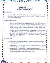 Plan de Estudios de Desarrollo del Niño (Años 8-9) (Yo Estoy Creciendo en el Camino de Dios - Unidad 1)