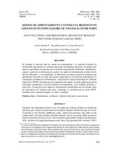 MODOS DE AFRONTAMIENTO Y CONDUCTA RESILIENTE EN ADOLESCENTES ESPECTADORES DE VIOLENCIA ENTRE PARES*