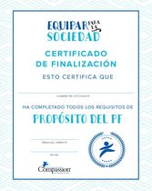 Certificado de Propósito del PF