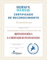 Certificado de Introducción a la Mentalidad de Desarrollo