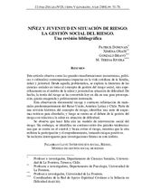 Niñez y juventud en situación de riesgo: la gestión social del riesgo