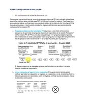 FCP PPI Calidad y validación de datos para PPI