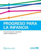PROGRESO PARA LA INFANCIA UN BALANCE SOBRE AGUA Y SANEAMIENTO NÚMERO 5, 