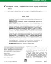 Conocimientos, actitudes y comportamiento sexual en un grupo de adolescentes chilenos 