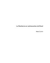 La Resiliencia en adolescentes del Brasil