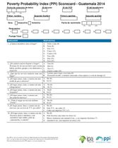  Tarjeta de registro de IPP de Compasión para Guatemala