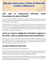 Guía para presentar avisos a las juntas de protección