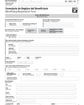Formulario de registro del beneficiario BL-001