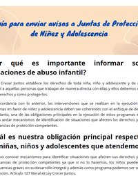 Guía para presentar avisos a las juntas de protección